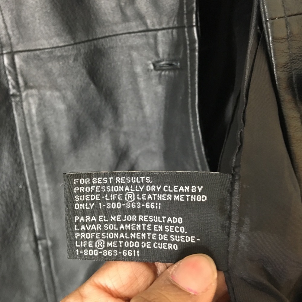 WORTHINGTON Black 100% Leather Jacket - Picture 5 of 6